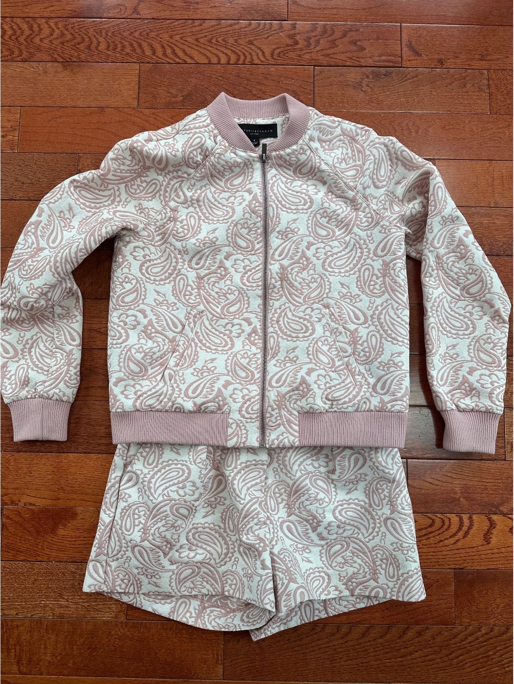 Victoria Beckham Target Paisley Set Jacket S Shorts 6